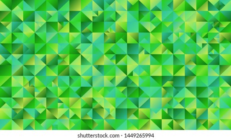 Polygonal triangle website background - green vector graphic design