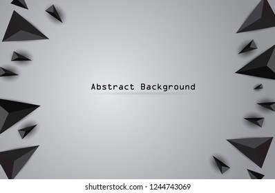 polygonal triangular mosaic background for web, presentations and prints. Vector illustration. Realistic 3D design template.