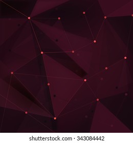 Polygonal vector background. Abstract futuristic background.