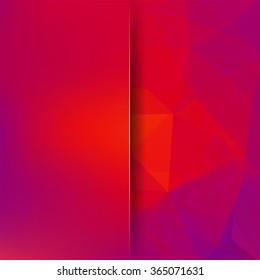 Polygonal vector background.  Blur background. Can be used in cover design, book design, website background. Vector illustration