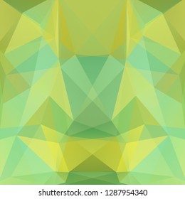 Polygonal vector background. Can be used in cover design, book design, website background. Vector illustration. Pastel yellow, green, blue colors.