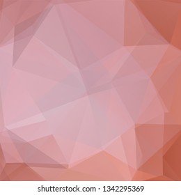 Polygonal vector background. Can be used in cover design, book design, website background. Vector illustration. Pink, beige colors.