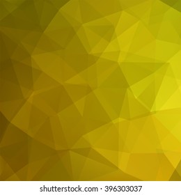 Polygonal vector background. Can be used in cover design, book design, website background. Vector illustration. Yellow, green colors. 