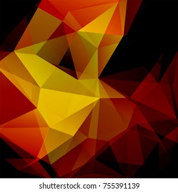 Polygonal vector background. Can be used in cover design, book design, website background. Vector illustration. Dark brown color.