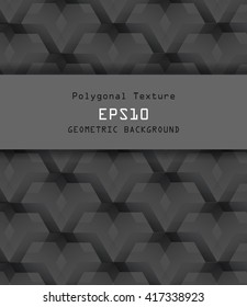 Polygonal vector background. Geometric box structure background. Texture with copy space. Eps10