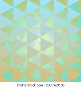Fondo vector poligonal en el tema verde y dorado, llenando el marco.