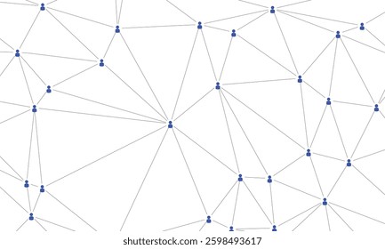 The polygonal vector background represents connecting people, creating a simple yet effective marketing concept for networking, communication, and digital business growth strategies worldwide.

