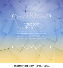  Polygonal Vector Background. Vintage Paper Texture 