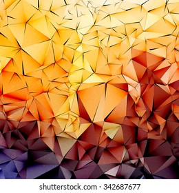  Polygonal Vector Background. Vintage Paper Texture 