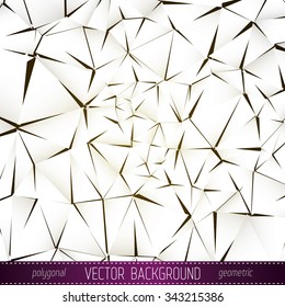  Polygonal Vector Background. Vintage Paper Texture 