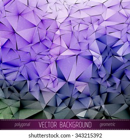  Polygonal Vector Background. Vintage Paper Texture 