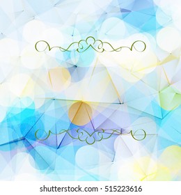 Polygonal Vector Background. Vintage Paper Texture