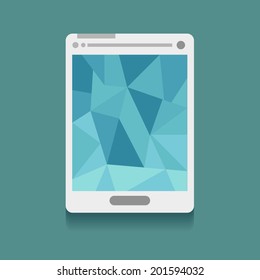 Polygonal vector mobile phone