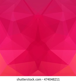 Polygonal vector pink  background.  Can be used in cover design, book design, website background. Vector illustration