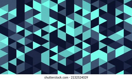 Polygonal wallpaper in neon colors. A beautiful illustration for interior decoration, corporate designs, blogs, postcards, posters and your other projects. Vector. 