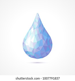 Polygonal water drop