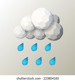 polygonal weather icons