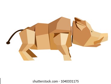 polygonal wild boar