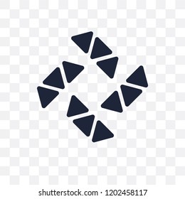 Polygonal windmill transparent icon. Polygonal windmill symbol design from Geometry collection. Simple element vector illustration on transparent background.