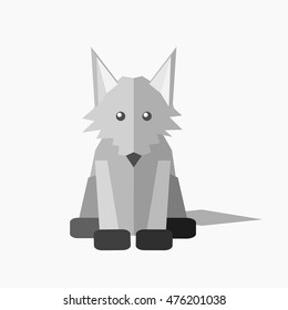 Polygonal wolf