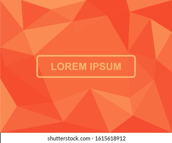 Polygone Background Orange Abstract vector