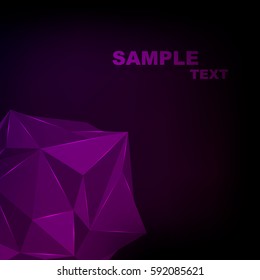Polygon.Lateral position(purple_color,colorful,sample_text,darkness,geometrical_object,web)