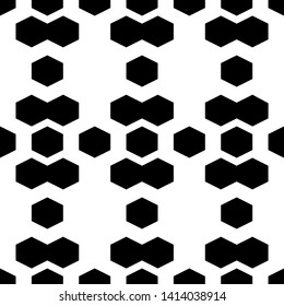 Polygons background. Hexagons, figures ornament. Seamless pattern. Hexahedrons, shapes wallpaper. Geometrical backdrop. Digital paper, web designing, textile print.