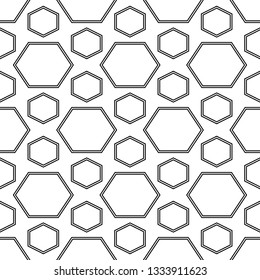 Polygons background. Hexahedrons wallpaper.Seamles pattern. Hexagons ornament.Figures motif. Geometrical shapes backdrop. Digital paper, web designing, textile print
