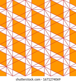 Polygons background. Triangles, rhombuses ornament. Triangular, quadrangular shapes wallpaper. Seamles pattern.