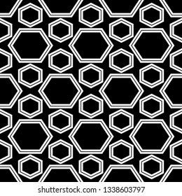 Polygons background.Hexahedrons wallpaper.Seamles pattern. Hexagons ornament.Figures motif. Geometrical shapes backdrop. Digital paper, web designing, textile print.