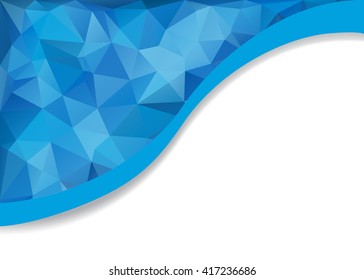 Polygons business cards template.