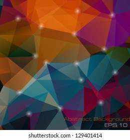 polygons colorful mosaic vector backdrop eps 10