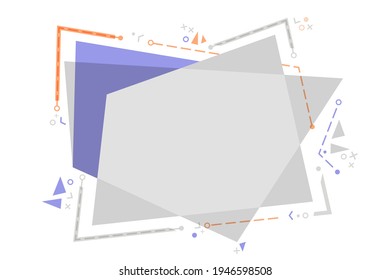 Los polígonos y los colores se apilan sobre fondo blanco para un fondo tecnológico.