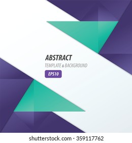 polygons design template Violet and Blue color