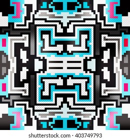 polygons and lines abstract geometric seamless pattern