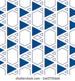 Polygons motif. Geometric background. Triangles, rhombuses, hexagons ornament.Geometrical backdrop. Triangular, quadrangular, hexagonal shapes wallpaper. Digital paper, abstract. Seamless pattern