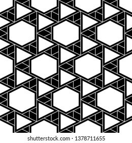 Polygons motif.Seamless ornament.Geometrical backdrop. Triangular, quadrangular, hexagonal shapes wallpaper.Geometric background. Digital paper, abstract. Triangles, rhombuses, hexagons pattern