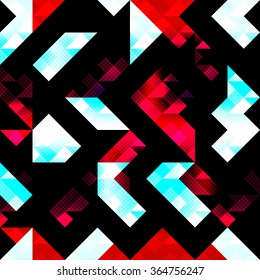 polygons psychedelic colored geometric background pixels