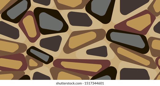 Polygons. Seamless background from polygons. Retro style. Modern design. Background of quadrangles. Seamless texture. Vector illustration. EPS-10