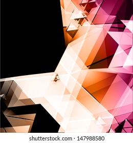 Polygons vector background