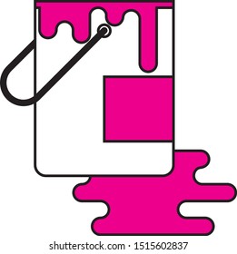 Polygraphy and print factory. Express press and photocopy. Design printshop logo template. Vector illustration