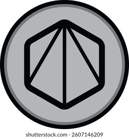 polyhedra network-zkj cryptocurrency drawings on abstract background. 3d illustrations.