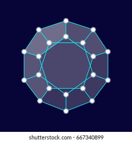 Polyhedron. Dodecahedron. Shapes. Geometry