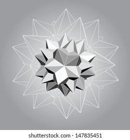 Polyhedron,abstract background
