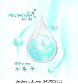 Polyhydroxy acids ,PHA serum Skin Care Cosmetic,  