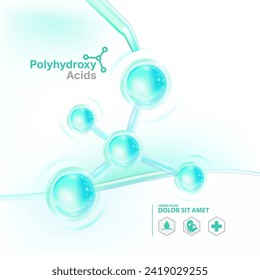 Polyhydroxy acids ,PHA serum Skin Care Cosmetic,  