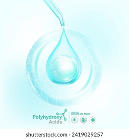 Polyhydroxy acids ,PHA serum Skin Care Cosmetic,  