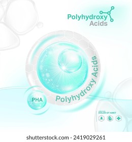 Polyhydroxy acids ,PHA serum Skin Care Cosmetic,  