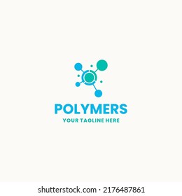 Polymer concept design logo - vector illustration. Suitable for your design need, logo, illustration, animation, etc.