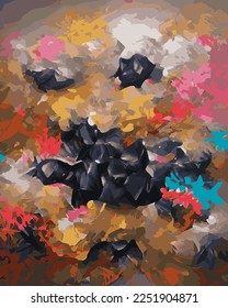 Polymer fluidity texture abstract background eps10